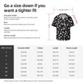 thumbnail image 5 of Balery Black White Leaves Camisa Casual de Manga Corta con Botones para Hombre, Texturizada, Estilo Cubano, para Playa, Verano-Small, 5 of 5