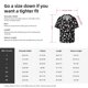 thumbnail image 5 of Fotbe Black White Leaves Camisa Estampada de Manga Corta para Hombre, Casual de Verano, Estilo Playero, Sin Arrugas-Small, 5 of 5