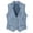 Light Blue, variant on Women's Suede Fit Vest,Stand Collar V Neck Single Breasted Button Tops with Pockets,Slim Fit Cropped Sleeveless Waistcoat Jacket
