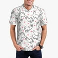 thumbnail image 1 of Fotbe Alpacas and Hearts Camiseta Polo de Golf para Hombre con Estampado – Camisa Deportiva Transpirable con Cuello Abotonado-XX-Large, 1 of 6
