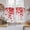 Red, variant on Black Gradient Tier Curtains 24 Inch Length, Abstract Polka Dots Vintage Modern Cafe Short Curtains for Bathroom Over Sink, Small Kitchen Curtain Light Filtering Tiered Drapes 2 Panels 27.5"Wx24"L