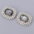 thumbnail image 3 of facefd Rhinestone Shoe Clips Wedding Buckle Shoe Buckles Bridal DIY Bride Shoe Decorative Charms Gray, 3 of 8