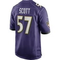 thumbnail image 3 of Men's Nike Bart Scott Purple Baltimore Ravens Game Retired Player Jersey, 3 of 3