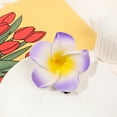 thumbnail image 6 of Soumake 2Pcs Plumeria Flower Hairpin Non-Slip Colorful Side Clips Decorative Plastic Hair Accessories For Women Girls Fashion, 6 of 8