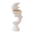 thumbnail image 3 of Lipstore Human Face Ornament Statue Craft Tabletop for Mantel Guest Room Decorating white gold, 3 of 8