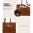 thumbnail image 4 of Bolsa para portátil LOVEVOOK de 15.6 pulgadas, de piel impermeable, 4 of 9