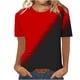 thumbnail image 1 of Camiseta de Manga Corta de Cuello Redondo Impresa Casual de la Moda de las Mujeres, Poliéster Ligero para el Uso Diario, 1 of 1