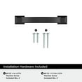 thumbnail image 4 of Amerock Sheffield 3 inch (76mm) Center-to-Center Matte Black Cabinet Pull, 10 Pack, 4 of 4