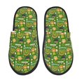 thumbnail image 1 of Fotbe traditional Irish colours Pantuflas Peludas para Mujer con Estampado, Zapatillas de Peluche, Zapatos de Invierno para Casa, Uso Interior y Exterior-Medium, 1 of 8