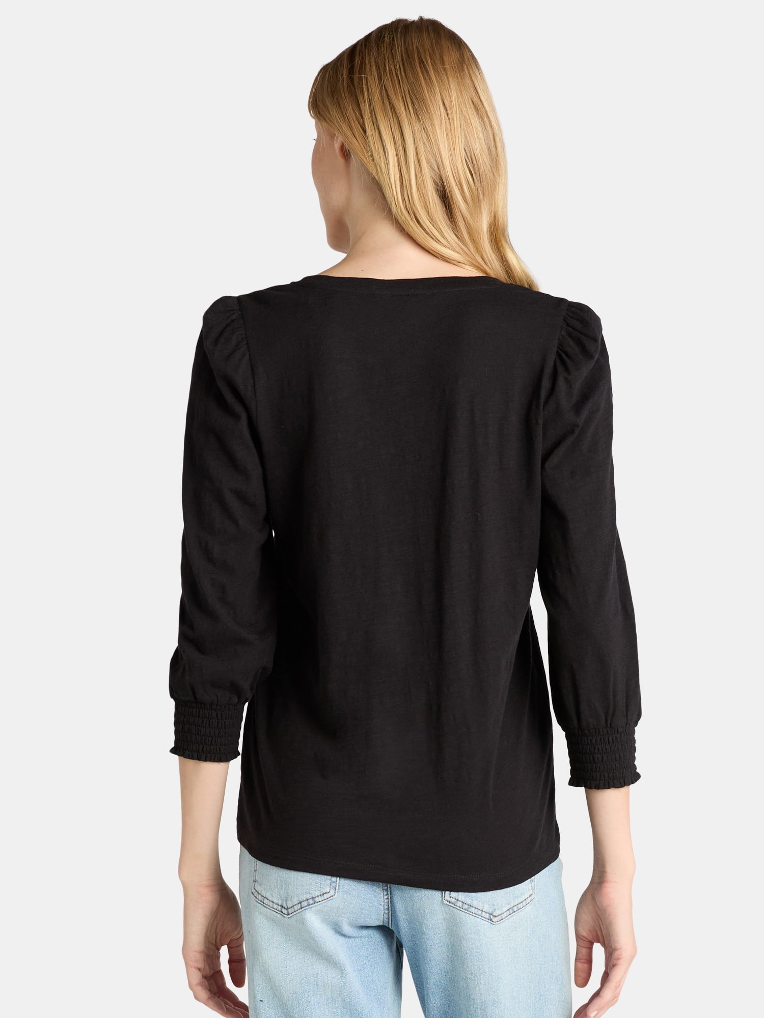 Time and Tru Women's Notch Neck Top