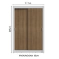 thumbnail image 3 of Ropero Closet Madesa Vivare Plus 2 Puertas BM, 3 of 5