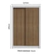 thumbnail image 3 of Ropero Closet Madesa Vivare Plus 2 Puertas BM, 3 of 5