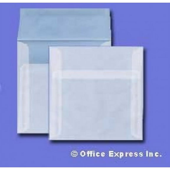 5 1/2 Square Invitation Envelope - 29# Clear Translucent (5.5 x 5.5) - Square Announcement Series (Pkg of 100)