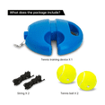thumbnail image 2 of Tennis Ball Trainer Self-study Baseboard Player Training Aids Practice Tool Supply With Elastic Rope Base, 2 of 6