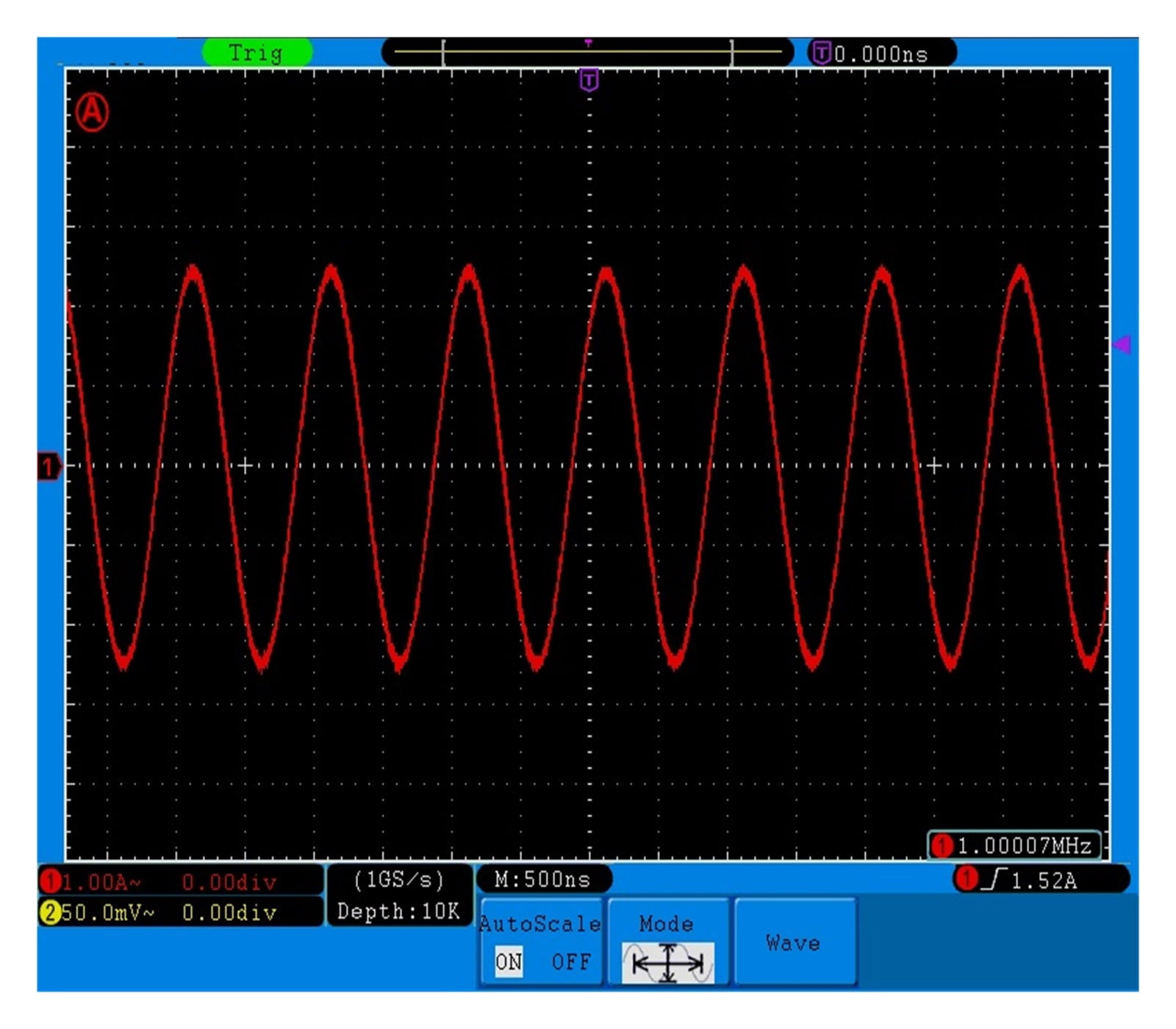 Channel Digital Oscilloscope 30 MHz 250 MSa/s 10K pts 8 bits 800 × 600 LCD Digital Desktop Oscilloscope ,Professional Designed
