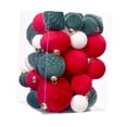 thumbnail image 1 of 35 bolas colgantes para decorar árboles de Navidad, multifunción, manualidades, regalos de fiesta, bolas de Navidad, adornos para cumpleaños Rojo Verde, 1 of 8