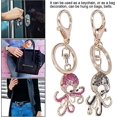 thumbnail image 5 of 2PCS Cute Octopus Crystal Rhinestones Keychain Animal Keyring Car & Bag Accessory Charm Pendant Gift, 5 of 5