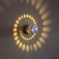 thumbnail image 5 of 3W Modern Spiral LED Wall Sconce Ceiling Down Light Disco Bar KTV Lamp (Yellow Light), 5 of 5