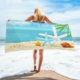thumbnail image 2 of Moocorvic Microfiber Beach Towels Oversized Turkish Beach Towel Beach Blanket Pool Towels Beach Toys Beach Accessories,Quick Drying,Lightweight & Durable,for Swim,Yoga,Gym, 2 of 5