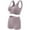 Dark Gray bras, variant on Workout Underwear Sets for Women Plus Size Comfy Breathable Seamless Bralettes with Shorts Legging 2 Pieces Yoga Sports Bra and Panties