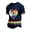 Navy, variant on Mens Love Is Love Rainbow Heart Pride Graphic T-Shirt Short Sleeve Casual Shirt for Equality Events Everyday Street Wear
