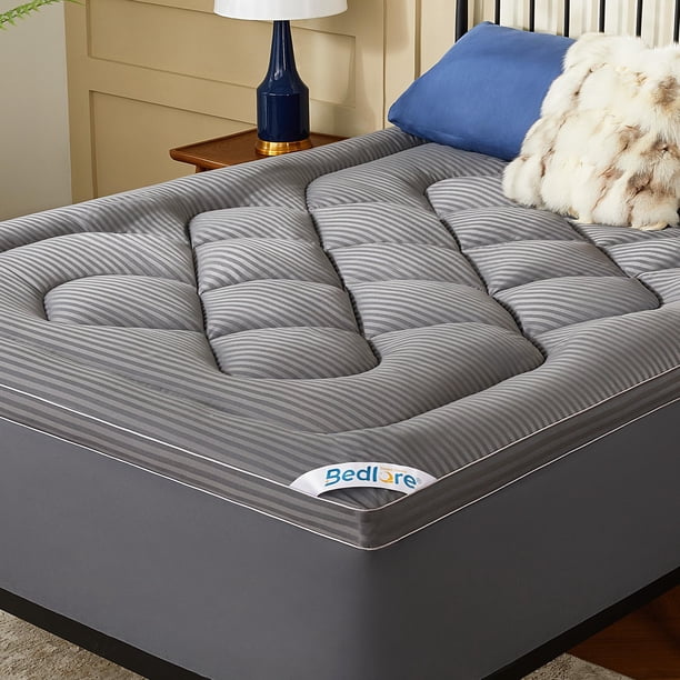 Cubrecolchón BEDLORE King, grueso, con la parte superior acolchada y suave