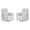 Cream, variant on Pemberly Row Beauty Quartz Power Swivel Glider Recliner Two Pack