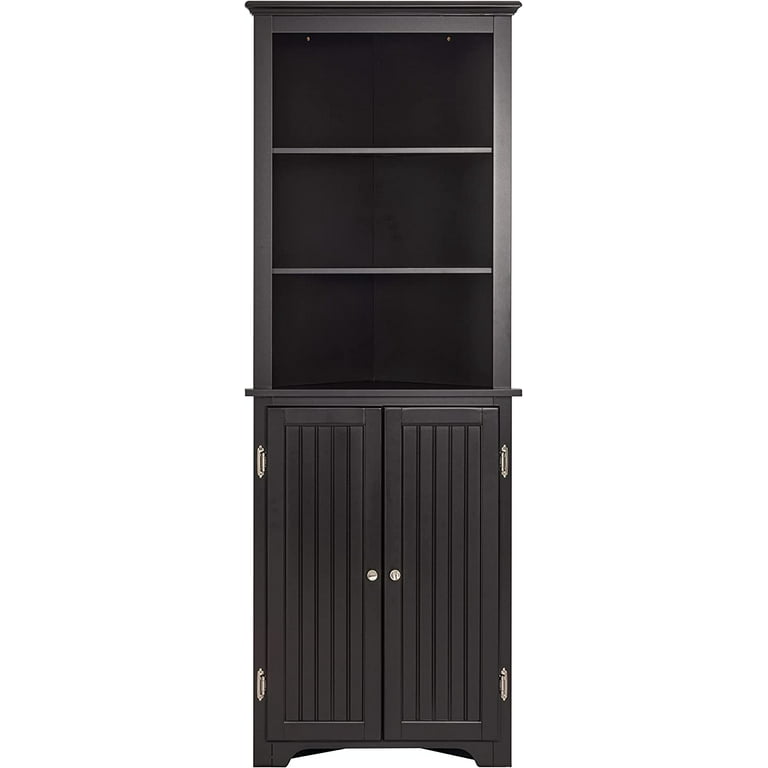 Custom Corner Cabinet-tall Storage Cabinet wooden Corner Shelf