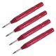 thumbnail image 1 of Uxcell 4-Pack Punzón Automático, Herramienta de Punzón de Clavo de Resorte de Acero de Alta Velocidad de 5.2" para Placa de Acero/Tablero de Madera/Vidrio[Rojo], 1 of 1