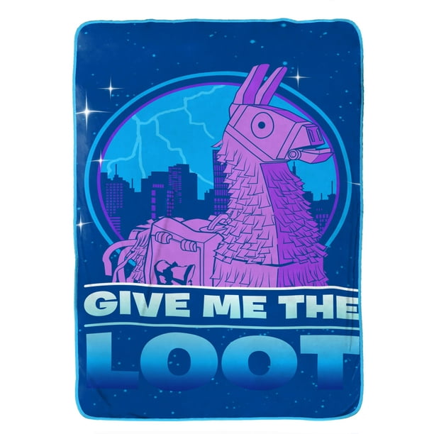 Fortnite Rug Walmart Fortnite Give Me The Loot Blanket Walmart Com Walmart Com