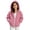 Pink-04, variant on Mitankcoo Girls Zip‑Up Sherpa Hooded Jacket Soft Fuzzy Fleece Coat with Pockets Loose Warm Casual Outerwear for Fall Winter