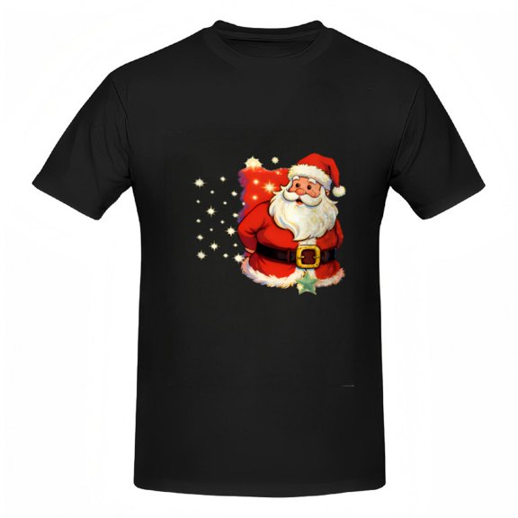 Festive Holiday Graphic Tee - Christmas Santa T-Shirt