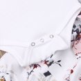 thumbnail image 2 of ZAXARRA Girl 3PCS Outfit Set,Round Neck Romper, Floral Pant, Hair Band, 2 of 5