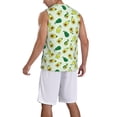 thumbnail image 5 of Gaeub Cartoon Fruit Men's Mesh Basketball Jersey, Quick-Drying Sleeveless Top S-4XL, Loose Muscle Tank Top -XX-Large, 5 of 9
