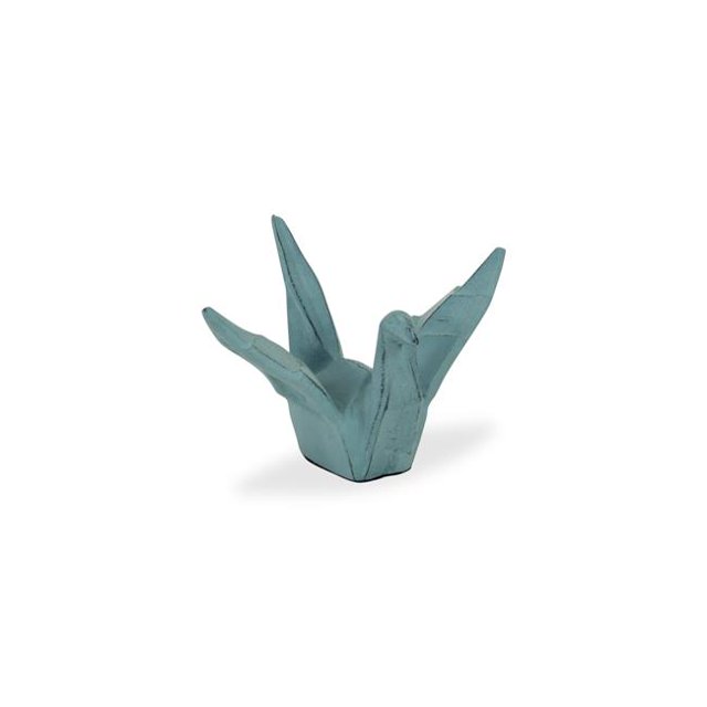 Cheungs 5697L-BL Sora Cast Iron Origami Bird, Baby Blue