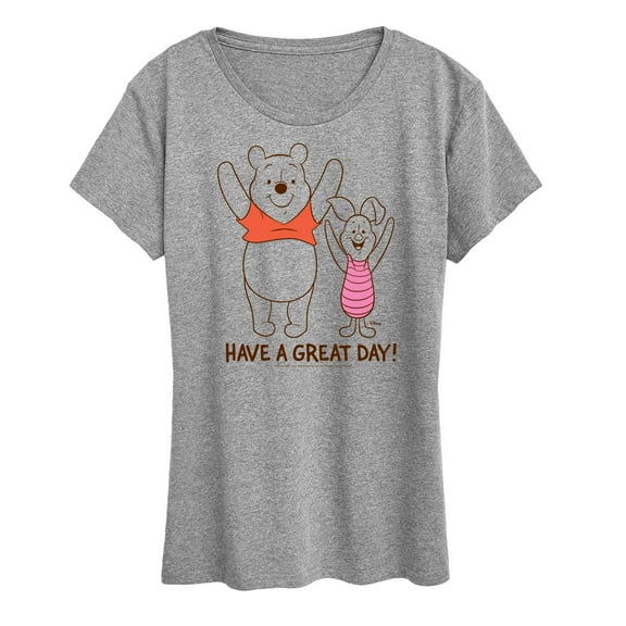 Winnie the Pooh - Pooh Piglet Have A Great Day - Women's Short Sleeve Graphic T-Shirt