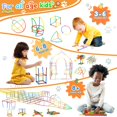 thumbnail image 4 of Juguetes de construcción STEM Straw Constructor Toys Giibro, 1200 piezas, 4 of 6