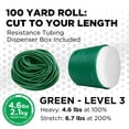 thumbnail image 2 of THERABAND Resistance Tubes, 100 ft, Green, Heavy Thickness, 4.6 lbs Resistance, Level 4, 2 of 11