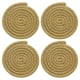 thumbnail image 1 of 4 Pcs Manteles Individuales Redondos Trenzados, 4.3" Manteles Tejidos para Mesa de Cocina para Decoración de Granja (Caqui), 1 of 7