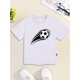 thumbnail image 1 of Boys' Soccer Print Cotton T-Shirt - Comfy & Stylish Crew Neck Short Sleeve Tee for Casual Wear, Perfect Gift for Youngsters, 1 of 6