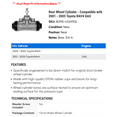 thumbnail image 2 of Rear Wheel Cylinder - Compatible with 2001 - 2005 Toyota RAV4 GAS 2002 2003 2004, 2 of 2