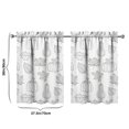 thumbnail image 4 of Fall Kitchen Curtains 36 Inch Short - 2 Panel Set, Autumn Harvest Print, Rod Pocket Window Treatment for Thanksgiving, Farmhouse, Cafe, Living Room - Machine Washable, 4 of 4