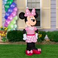 thumbnail image 2 of Decoración inflable iluminada de Minnie Mouse Gemmy de 1,2 m para cumpleaños, 2 of 6