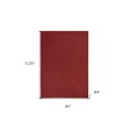thumbnail image 2 of 5' X 7' Brick Red Non Skid Indoor Outdoor Area Rug - 6' x 7', 2 of 5
