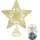 thumbnail image 1 of Adorno De Estrella Para Árbol Para Navidad.Decoración Rústica Para Exteriores De Alta Gama.Divertidos Adornos Para Árboles De Navidad-Oro Rosa, 1 of 4