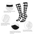 thumbnail image 4 of Harlequin Knee High Socks for Women Long Leg Warmers Socks, 4 of 7