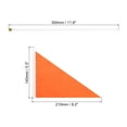thumbnail image 2 of Orange Flag Stick, Hand Held Mini DIY Flag 8.2x5.5 Inch Triangle Pack of 20, 2 of 5