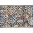 thumbnail image 3 of Transitional 2x3 Area Rug (2' x 3') Floral Cream, Navy Indoor Scatter Easy to Clean, 3 of 7