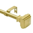 thumbnail image 2 of UTOPIA ALLEY Wall Mounted 5/8 Inch Curtain Rod - Curtain Rods For Windows 48 to 86 Inch, Adjustable Drapery Rods, Gold Curtain Rods, Bedroom Curtain Rods, Tapestry Poles (Gold, 48"-86"), 2 of 9