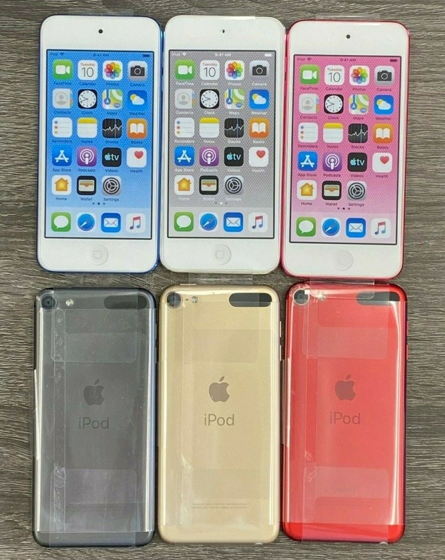 Pre-Owned Apple iPod 7th Gen 128GB Touch Blue MP3 Player +